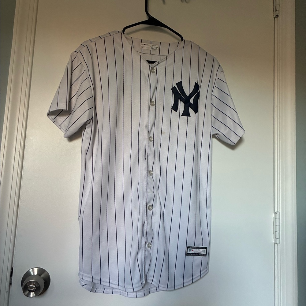 New York Yankees Judge 99 White Pinstripe Baseball Jersey